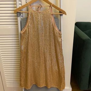Forever 21 baby pink sequin dress